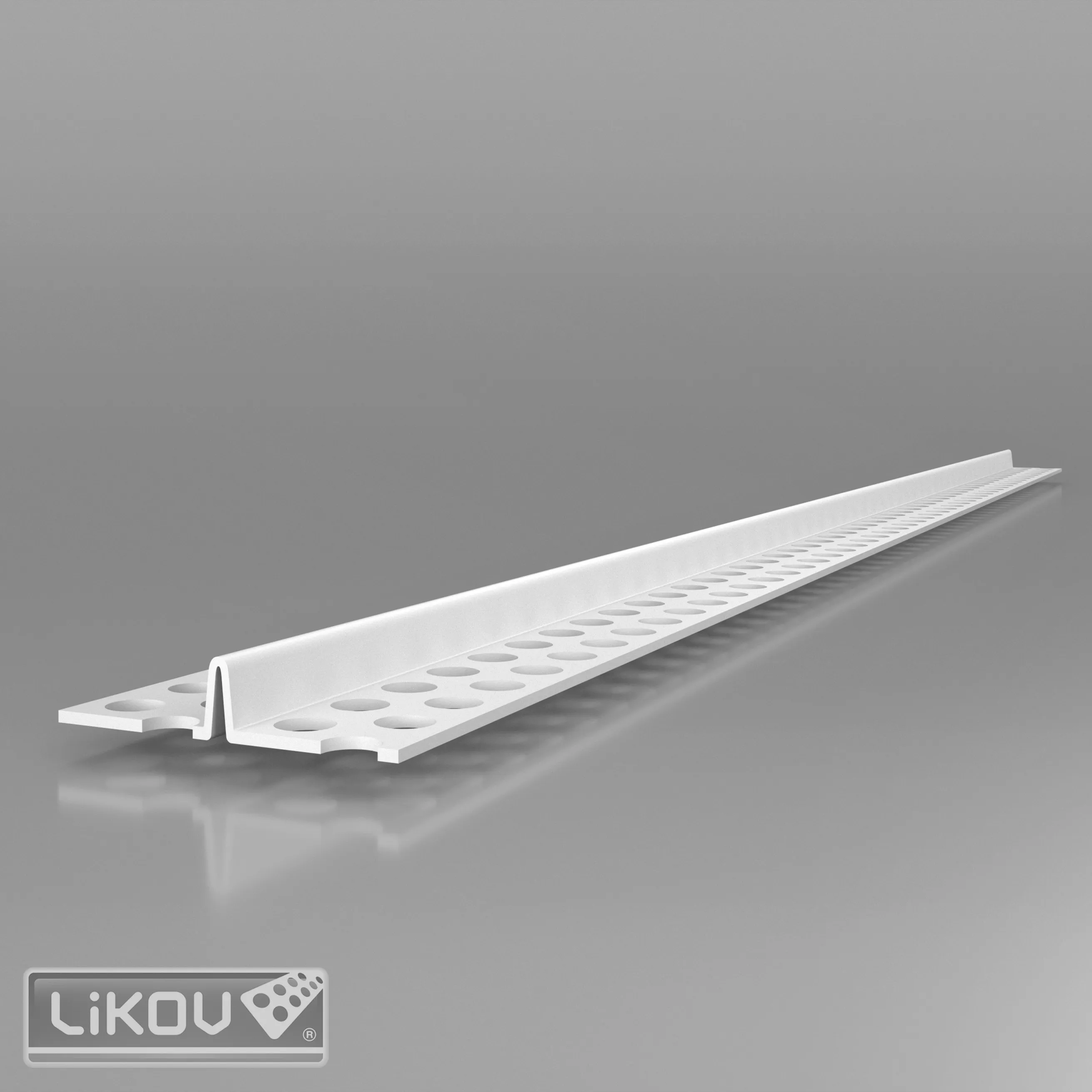 lišta omítník PVC tl.omítky 8mm, 2500mm