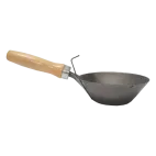 TOPTRADE Naběračka s rukojetí, ocelová, pr. 180 mm