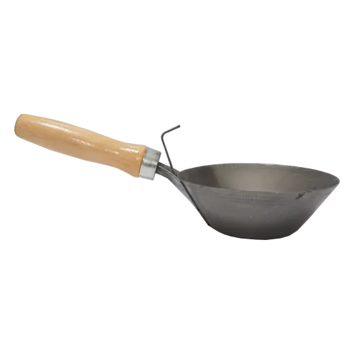 TOPTRADE Naběračka s rukojetí, ocelová, pr. 210 mm