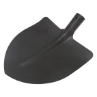 TOPTRADE Lopata ocelová, srdcovka, černý lak