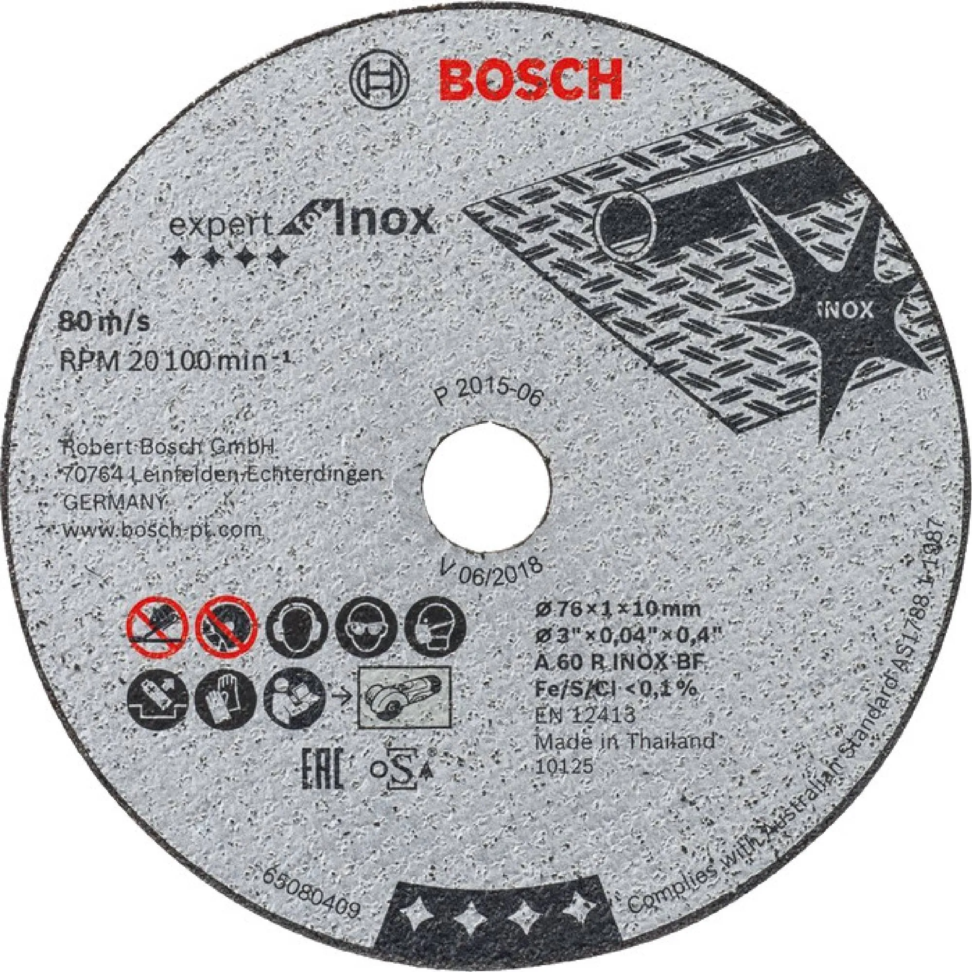 KOTOUČ BOSCH řezný kotouč EXPERT for Inox 76x1x10mm, 5ks/bal