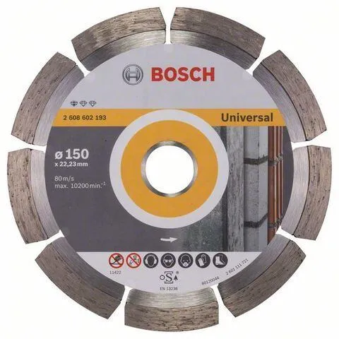 KOTOUČ BOSCH diamantový segmentový universal 150x22,23mm