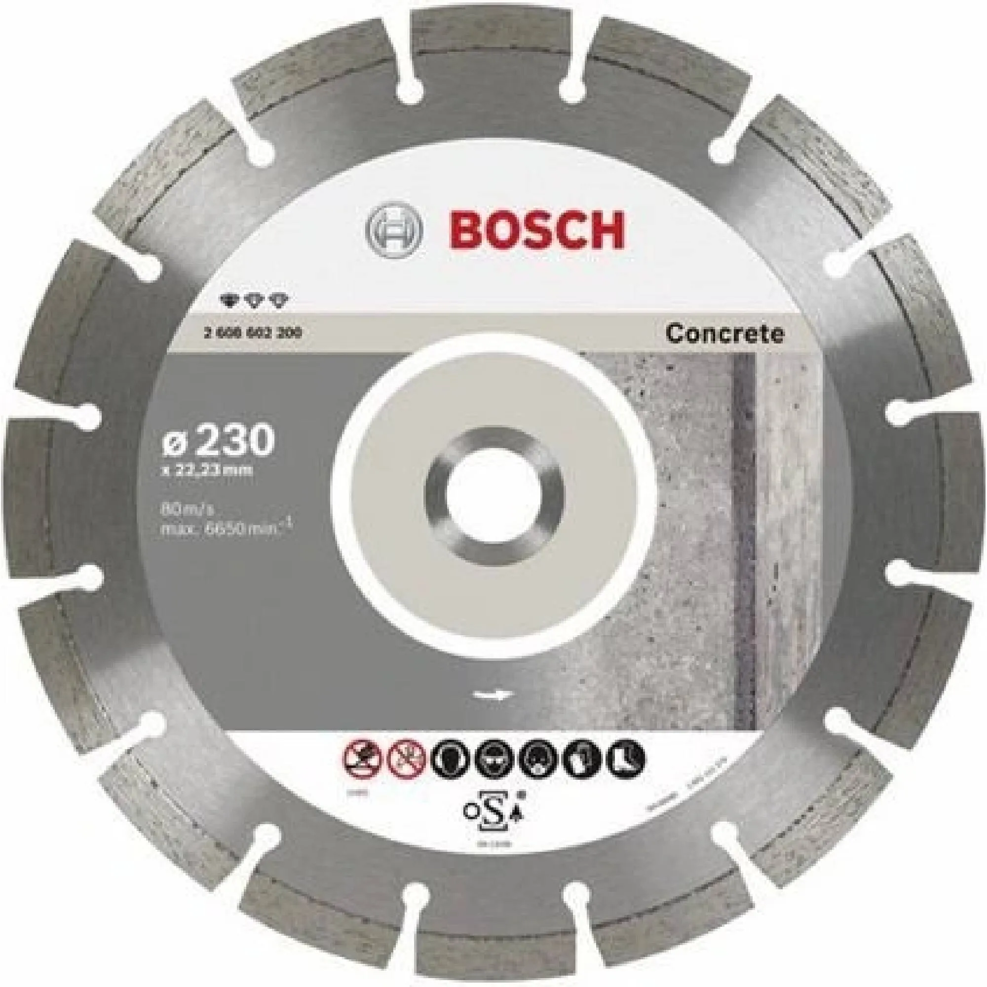 KOTOUČ BOSCH diamantový segmentový na beton 150x22,23mm