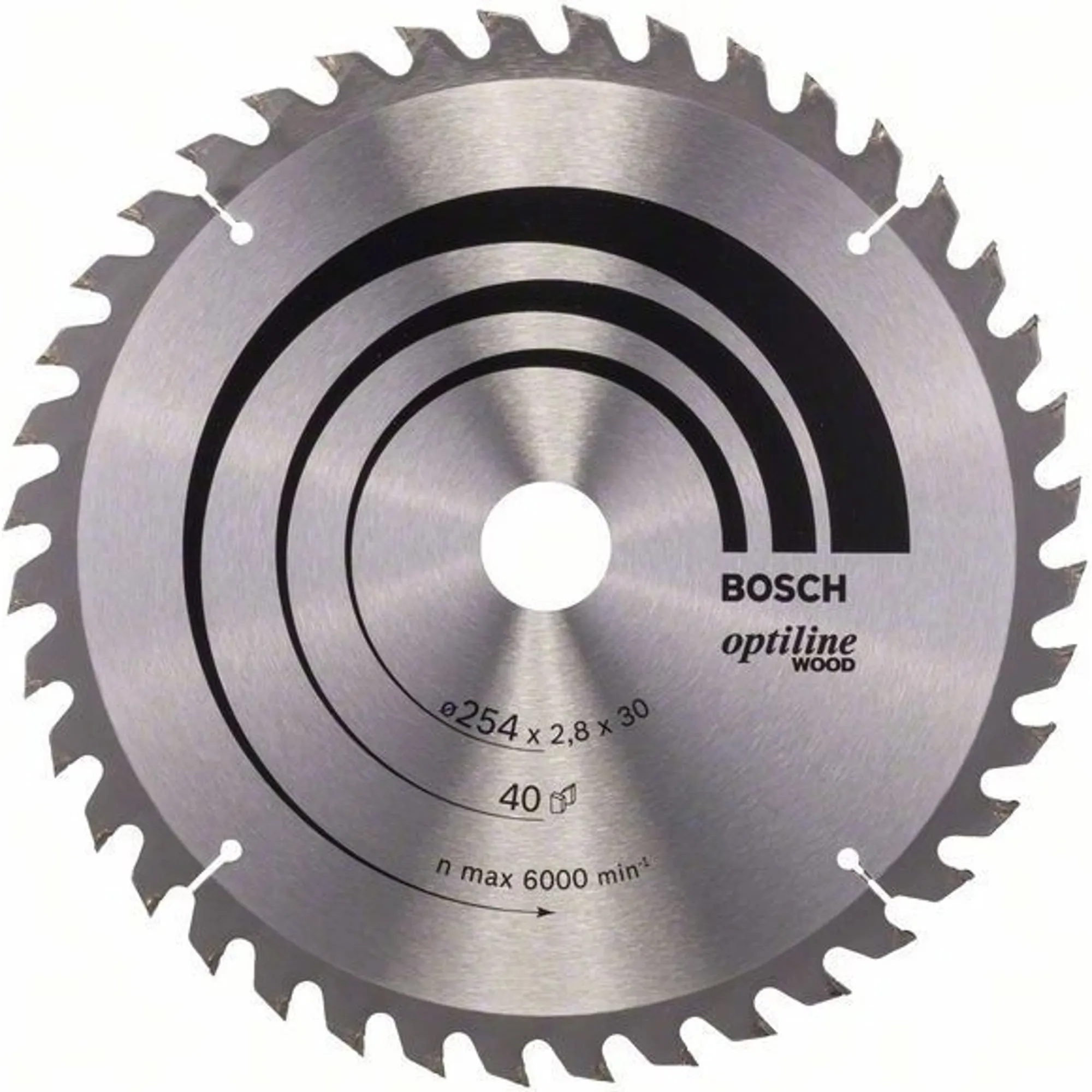 BOSCH Pilový kotouč Optiline Wood 254x2,8x30 40z