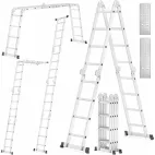 Z.víceúčelový hliníkový žebřík 4.6m JOBI