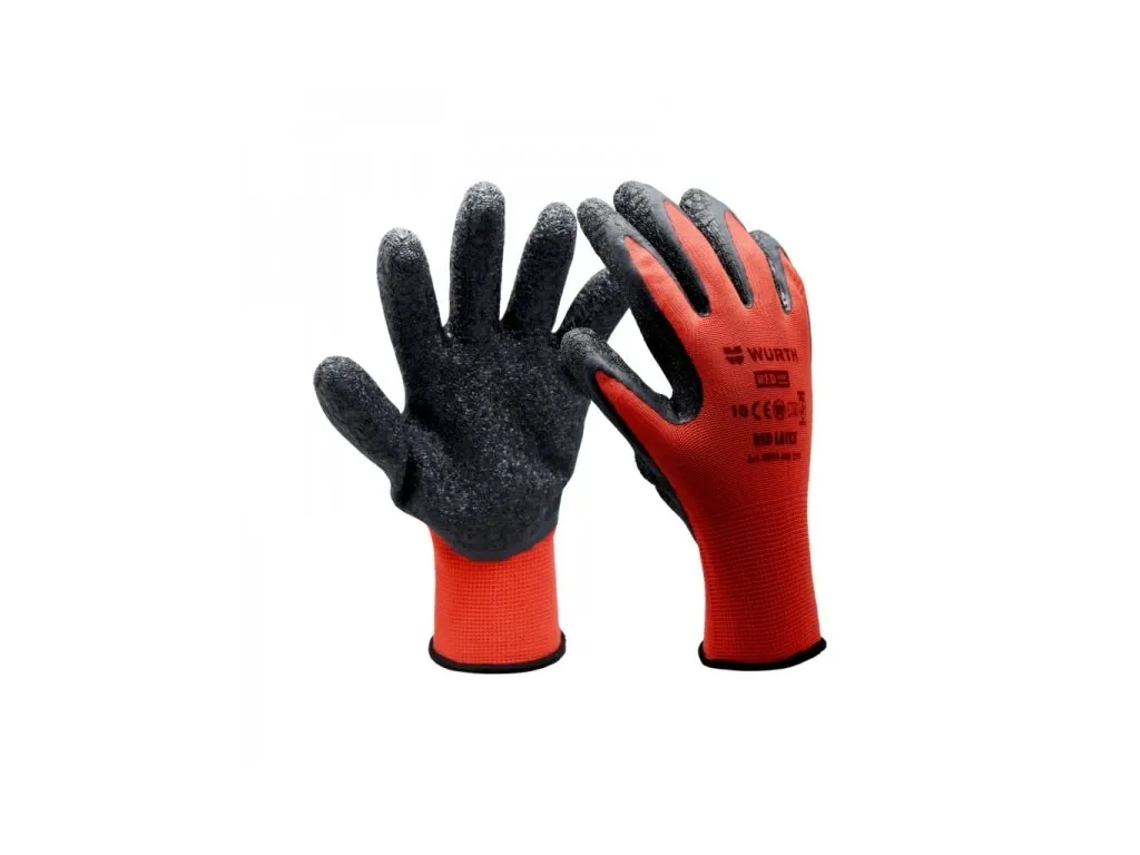 Rukavice  WURTH  RED LATEX GRIP vel.11