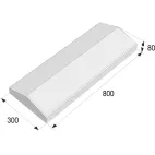 ZÁKRYTOVÁ DESKA PRESBETON 800x300x80mm, ZD 1-20 průběžná, přírodní, 32ks/pal