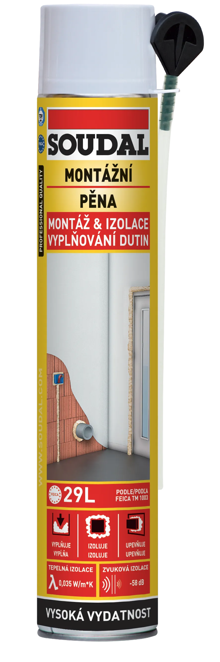 SOUDAL Montážní pěna  - 500ml
