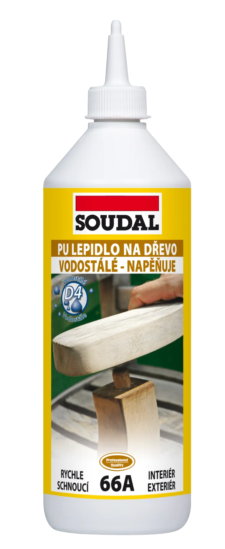SOUDAL PU lepidlo na dřevo 66A - 750g