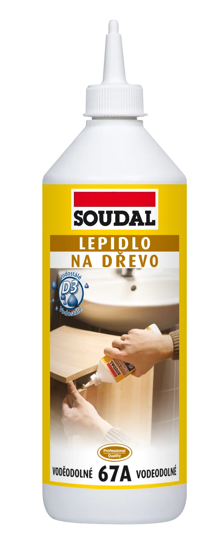 SOUDAL Lepidlo na dřevo 67A vodostálé - 750g