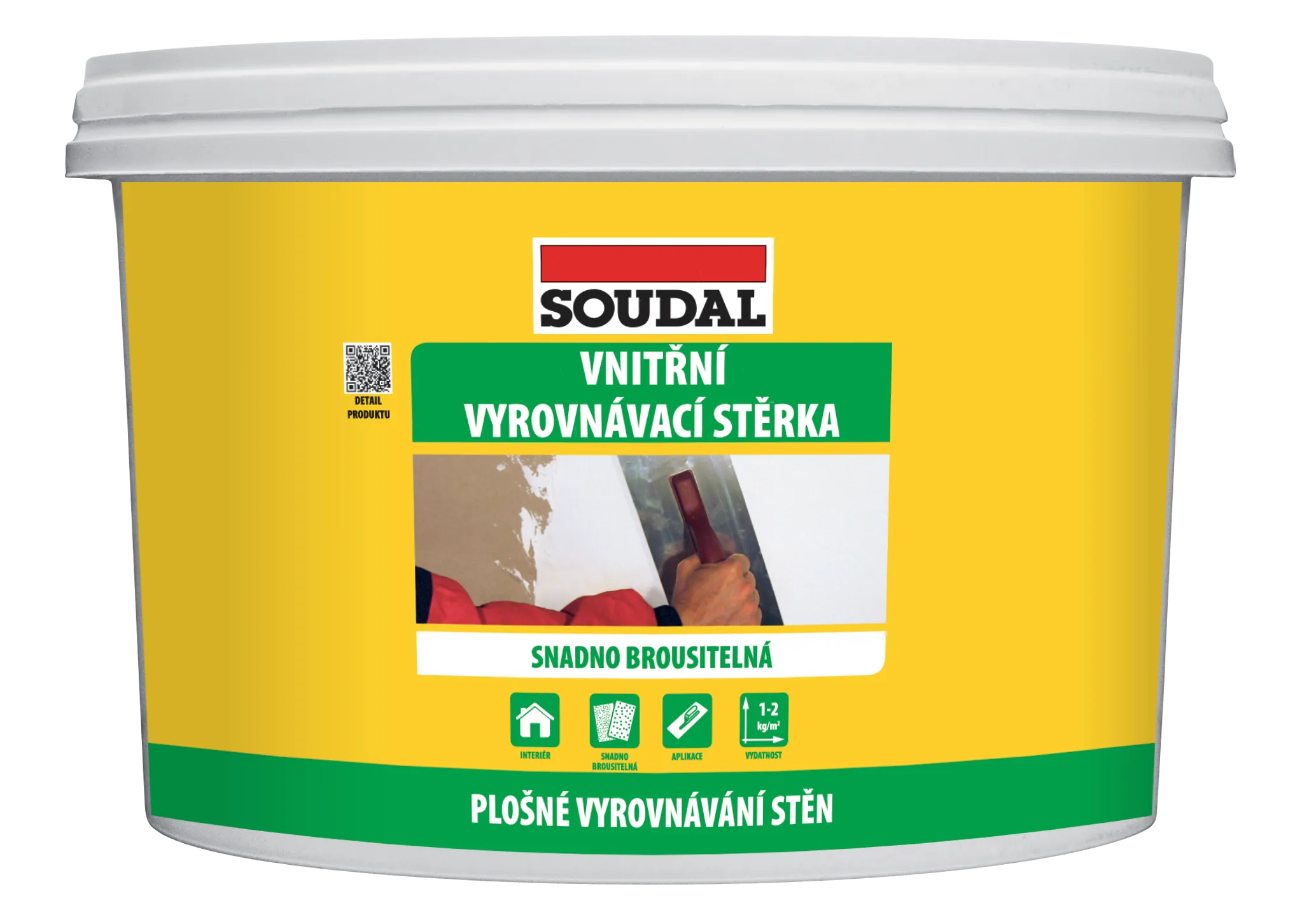 SOUDAL Vnitřní vyrovnávací stěrka bílá  - 4kg