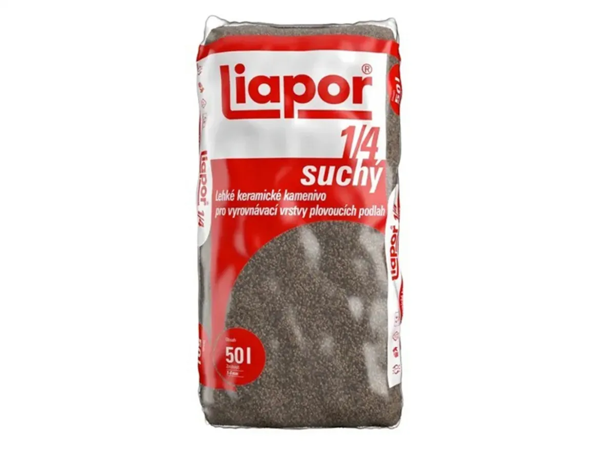 LIAPOR  1-4mm/500kg/m3, pytel 50l, 20pytlů/m3