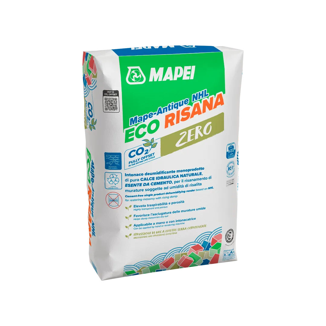 MAPEI MAPE-Antique ECO RISANA, odvlhčovací makroporézní omítka, 25kg
