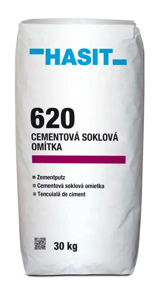 HAS  620 Zementputz, soklová omítka na plochy zatěžované vlhkostí, 30kg