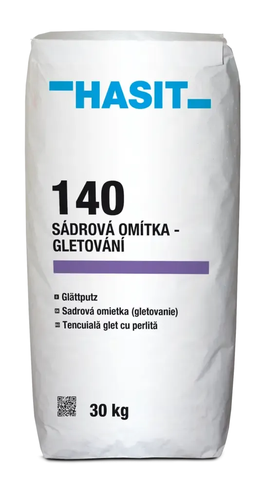 HAS 140 Glättputz, sádrovápenná omítka jednovrstvá - gletování, 30kg 10-30mm vrstva