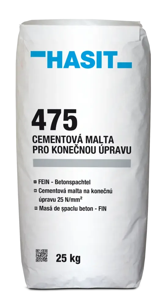 HAS  475 FEIN-Betonspachtel, cementová reprofilační jemná malta 25Mpa, 25kg