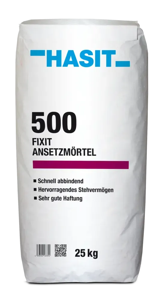 HAS 500 FIXIT Ansetzmörtel, malta k osazování profilů místo sádry, do vlhka, 25kg