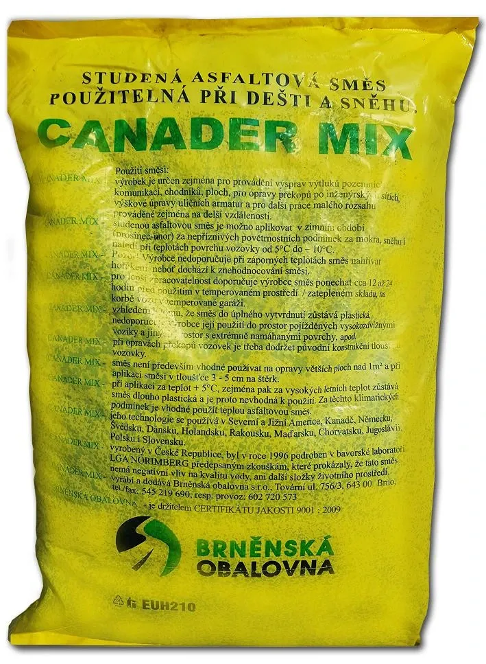 Asfaltová směs za studena CANADER-MIX, 25kg