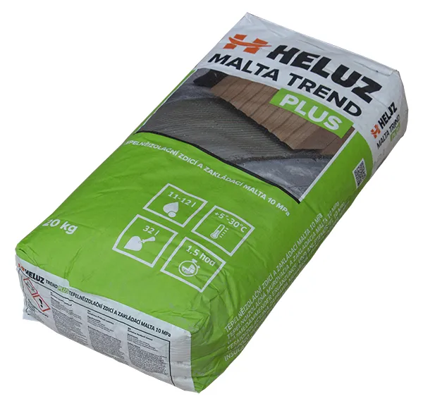 HELUZ    tepelně izolační zdicí a zakládací malta TREND plus, 20kg