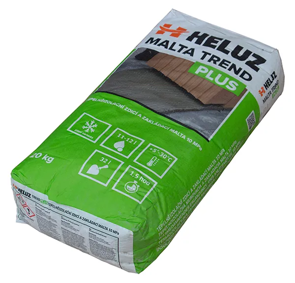 HELUZ    tepelně izolační zdicí a zakládací malta TREND plus, zimní, 20kg