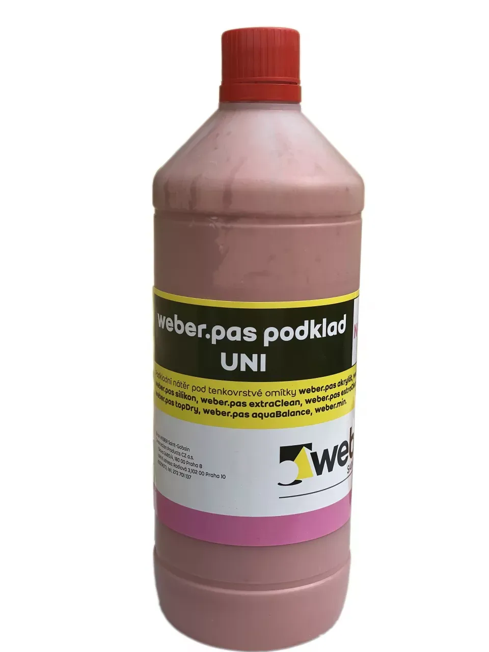 TERR.podkladní nátěr weber.pas UNI červený,  1kg