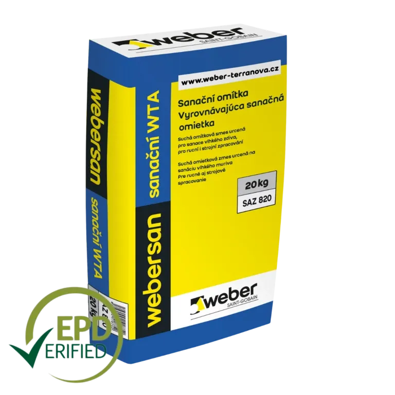 WEBER  san 820 sanační WTA, 20kg,