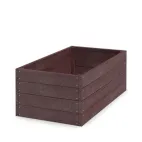 TRANSFORM Vyvýšený záhon - pěstební kompostér 120 × 66 × 53 cm, hnědá