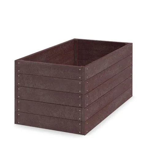 TRANSFORM Vyvýšený záhon - pěstební kompostér 150 × 81 × 66 cm, hnědá