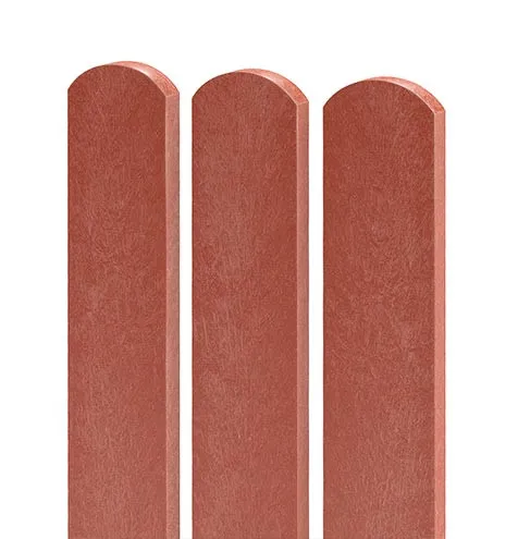 TRANSFORM Plotovka 78 × 21 mm, délka 1,2 m, s půlkulatou hlavou, cihlová