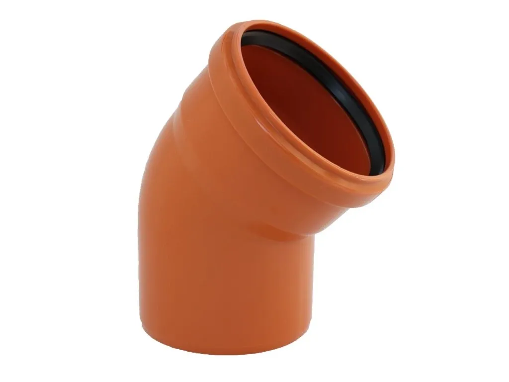 V  KGB koleno 125/45°, oranžové