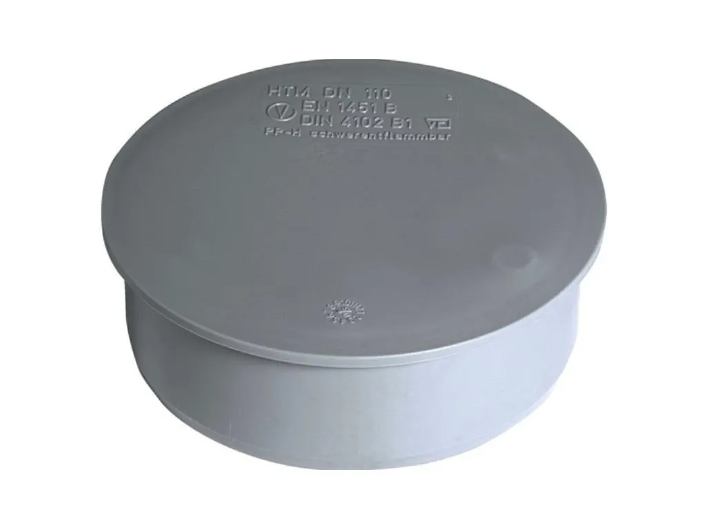 V  HT zátka HTM DN  40mm, plastová šedá