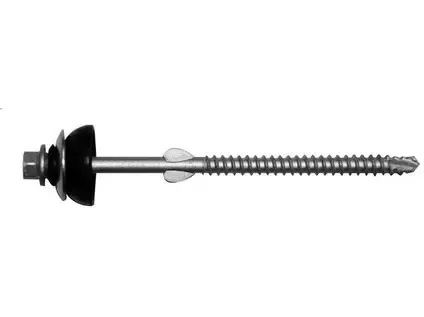 Vlnitá krytina- šroub samořezný do dřeva pro vlnitou krytinu B, pr. 6.5x110mm, 100ks,  pozinkovaný