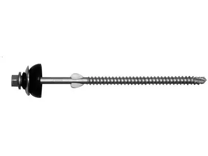Vlnitá krytina- šroub samořezný do dřeva pro vlnitou krytinu A, pr. 6.4x130mm, 100ks,  pozinkovaný