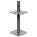 patka kotevní s deskou horní pevnou 80x80mm,M16x160  Zn
