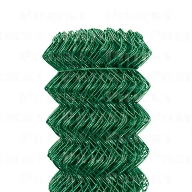 pletivo Zn+ poplastované IDEAL 1,5/2,5/zelené/role 15m bez zapleteného napínacího drátu, 1400 mm