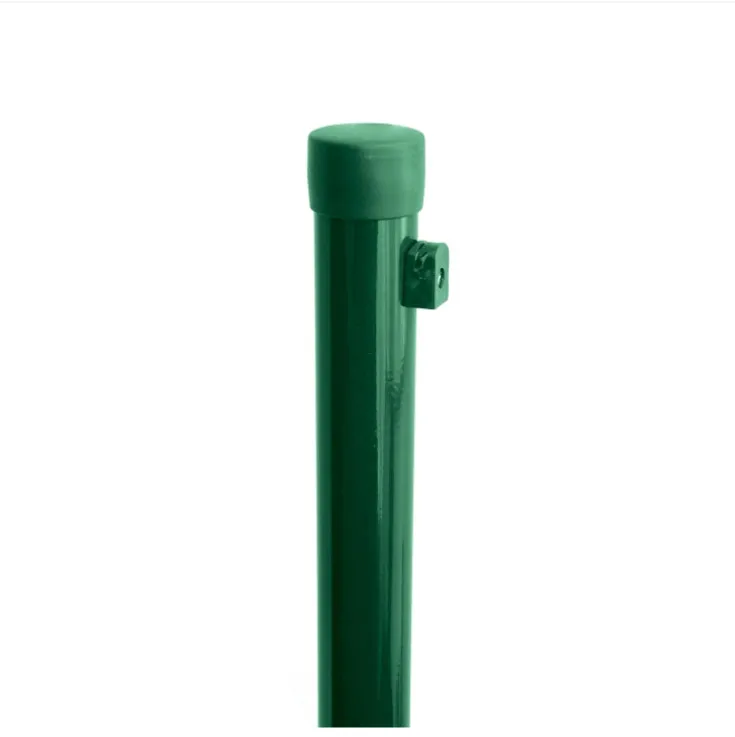 pletivo  sloupek Zn+komaxit RAL6005-zelená  48/1,5/3100mm, zelená PVC čepička, 1x zelený držák nap.drátu